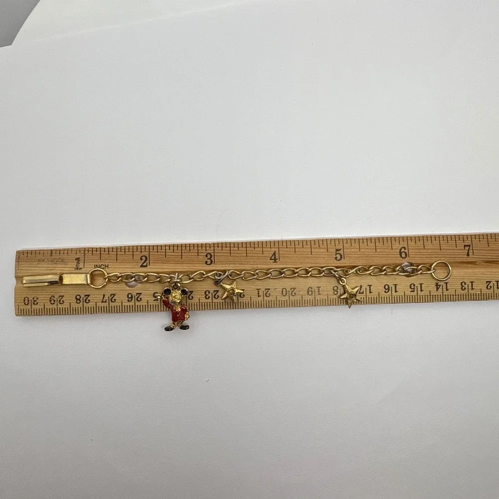 1970/1980s Disney Mickey Mouse Charm‎ Bracelet Walt Disney Souvenir Disneyland